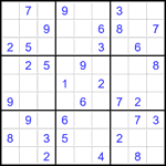 Судоку 9х9 #2447 средний