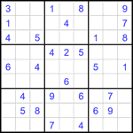 Судоку 9х9 #2448 средний