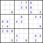 Судоку 9х9 #2451 средний