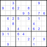 Судоку 9х9 #2452 средний