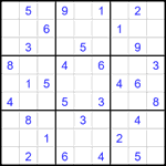 Судоку 9х9 #2455 средний