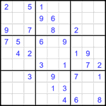 Судоку 9х9 #2456 средний