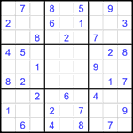 Судоку 9х9 #2459 средний