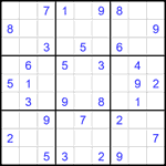 Судоку 9х9 #2460 средний