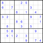Судоку 9х9 #2461 средний