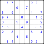 Судоку 9х9 #2462 средний