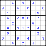 Судоку 9х9 #2466 средний