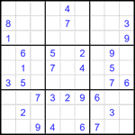 Судоку 9х9 #2468 средний