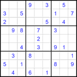 Судоку 9х9 #2473 средний