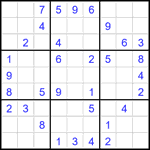 Судоку 9х9 #2475 средний