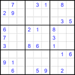 Судоку 9х9 #2430 трудный