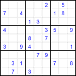 Судоку 9х9 #2454 трудный