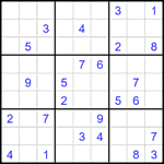 Судоку 9х9 #2468 трудный