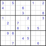 Судоку 9х9 #2469 трудный