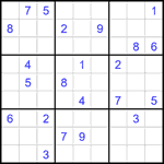 Судоку 9х9 #2418 очень трудный