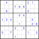 Судоку 9х9 #2419 очень трудный