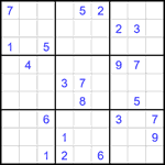 Судоку 9х9 #2422 очень трудный