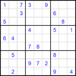 Судоку 9х9 #2429 очень трудный