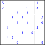 Судоку 9х9 #2440 очень трудный