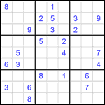 Судоку 9х9 #2441 очень трудный