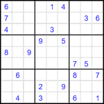 Судоку 9х9 #2443 очень трудный