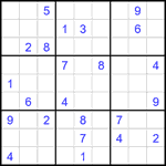 Судоку 9х9 #2453 очень трудный