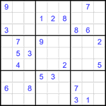 Судоку 9х9 #2458 очень трудный