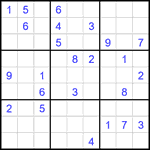 Судоку 9х9 #2461 очень трудный
