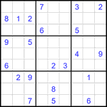 Судоку 9х9 #2463 очень трудный