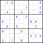 Судоку 9х9 #2467 очень трудный