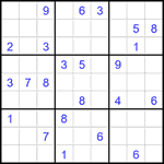 Судоку 9х9 #2469 очень трудный