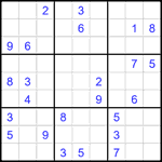 Судоку 9х9 #2472 очень трудный