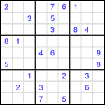 Судоку 9х9 #2473 очень трудный