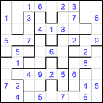 Судоку-пазл 9х9 #386 легкий