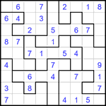 Судоку-пазл 9х9 #387 легкий