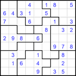 Судоку-пазл 9х9 #388 легкий
