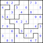 Судоку-пазл 9х9 #389 легкий