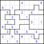 Судоку-пазл 9х9 #374 средний