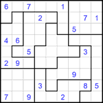 Судоку-пазл 9х9 #371 трудный