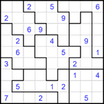 Судоку-пазл 9х9 #373 трудный