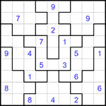 Судоку-пазл 9х9 #373 очень трудный