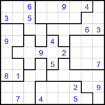 Судоку-пазл 9х9 #374 очень трудный