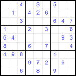 Судоку 9х9 #2512 легкий