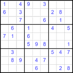 Судоку 9х9 #2513 легкий