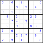 Судоку 9х9 #2515 легкий
