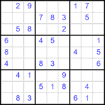Судоку 9х9 #2520 легкий
