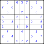 Судоку 9х9 #2522 легкий