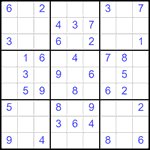 Судоку 9х9 #2524 легкий