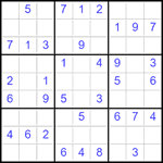 Судоку 9х9 #2525 легкий