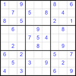 Судоку 9х9 #2527 легкий